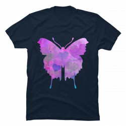 purple butterfly shirt